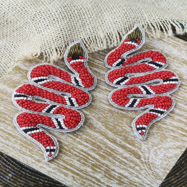 Snake Beaded Earring for women and girls