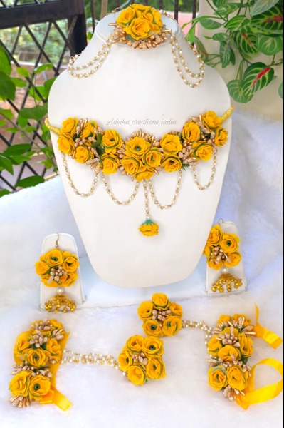 COLLECTION BRIDAL FLOWER JEWELLERY SET