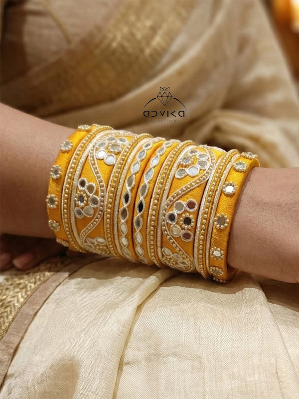 Mirror Magic Thread Bangles