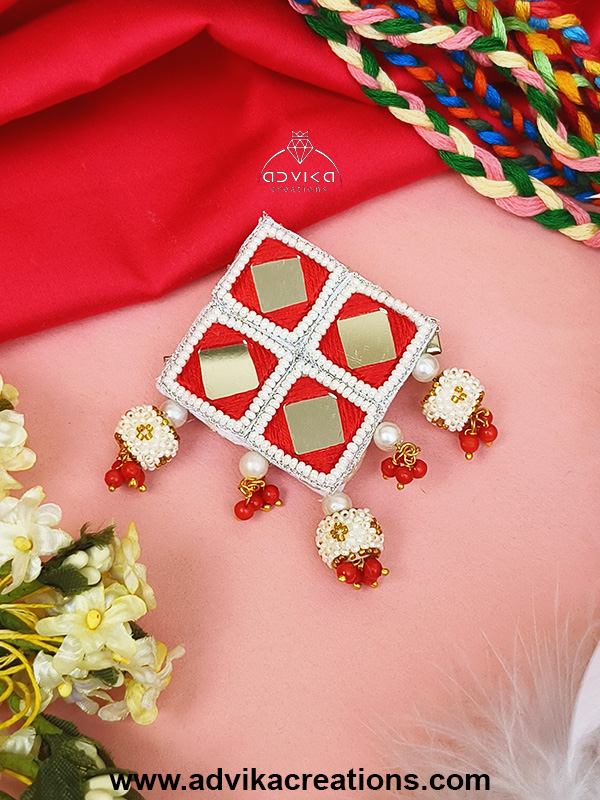 Mirror & Bead Traditional Hair Pin