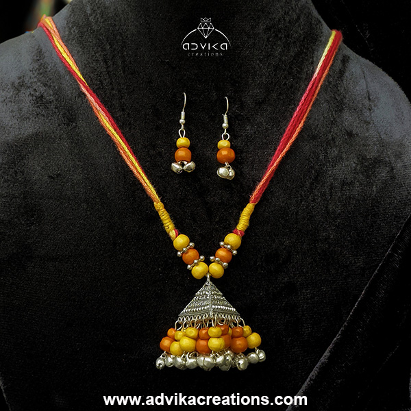 Oxidised Jhumka Mala 9