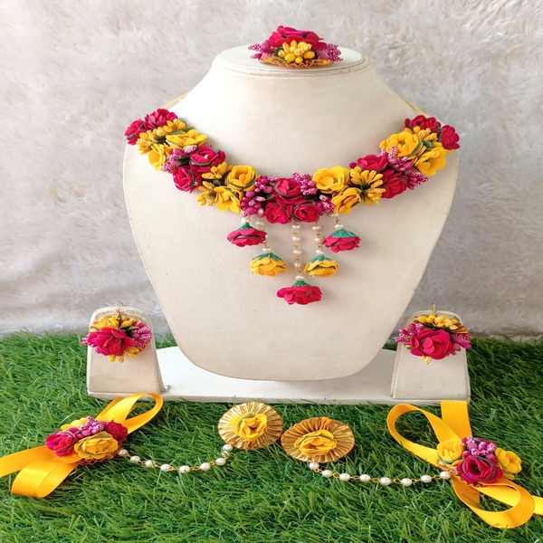 Dulhaniyan Flower Jewelry set