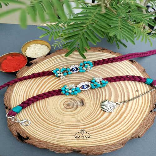 Evil Eye Bhaiya Bhabhi Rakhi Set  