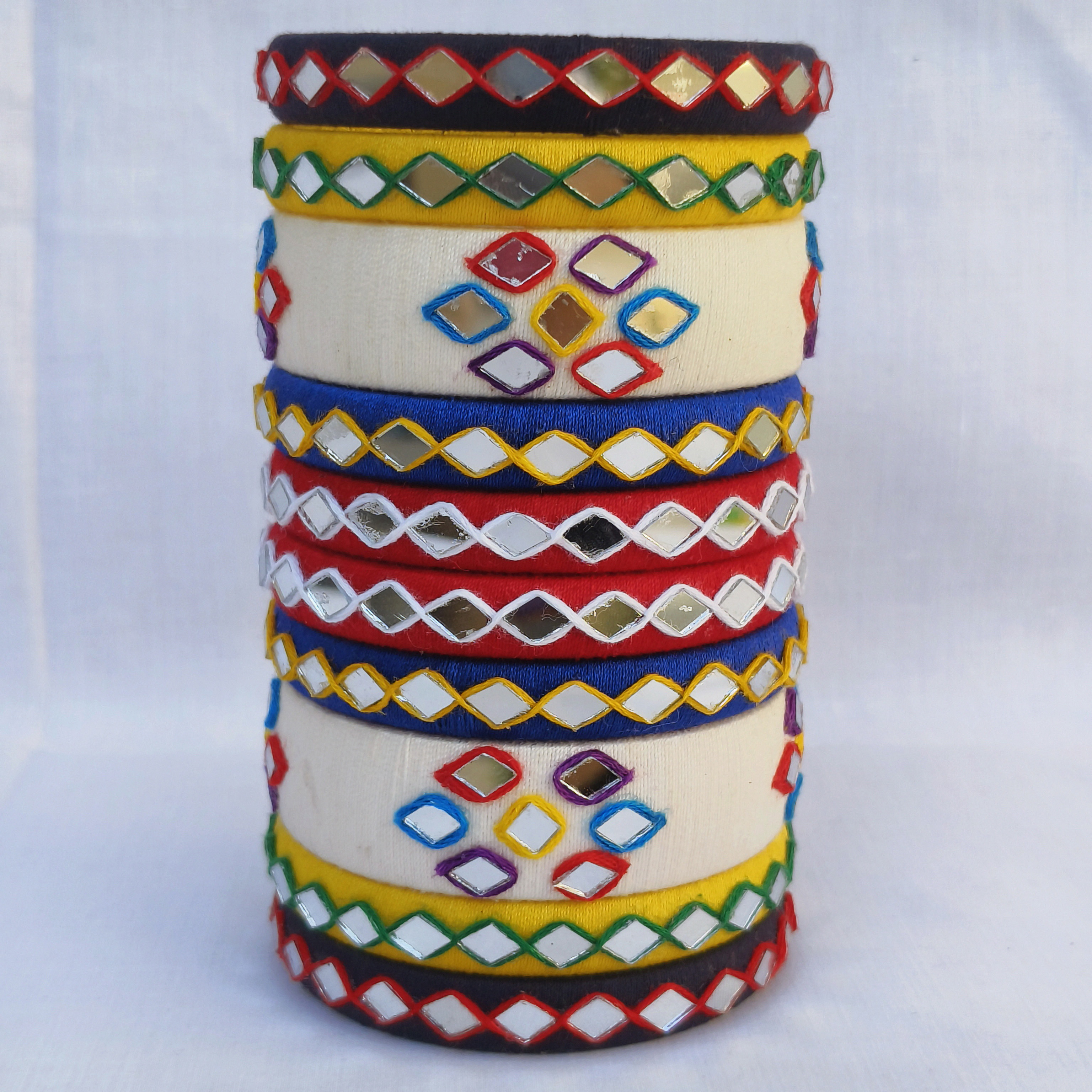 Multi color Handcrafted Cotton Thread Bangle
