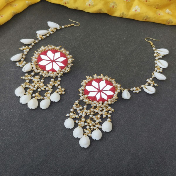 Bridal Earring Red color for Women and girls