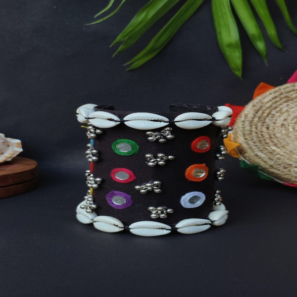 Stylish Embroidered Wide Handcuff for Western and Ethnic Wear