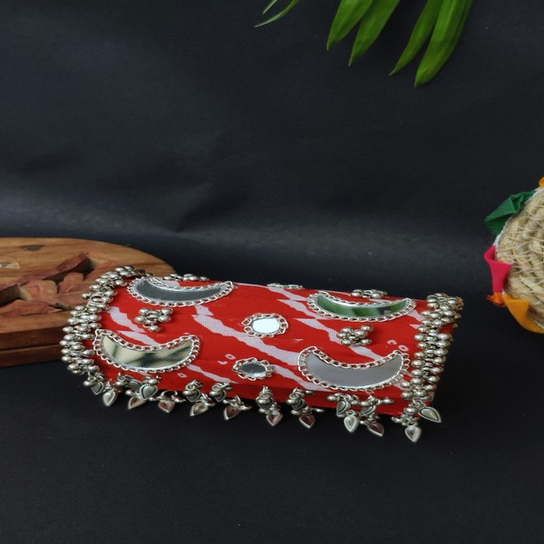 Handcrafted Red  Statement Handcuff Bracelet