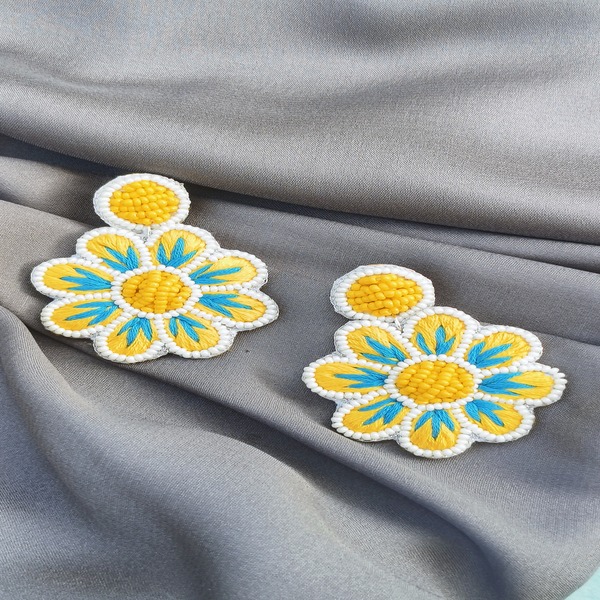 Flower Beaded Earring for women and girls