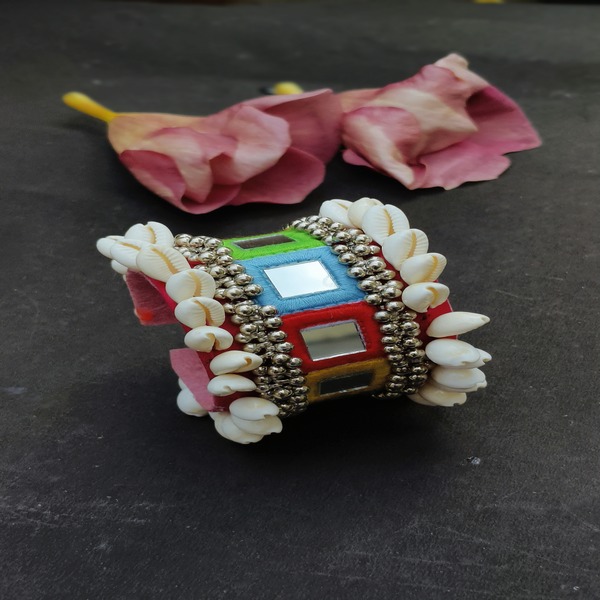 Mirror Work Navratri Handcuff for Festive Fashion