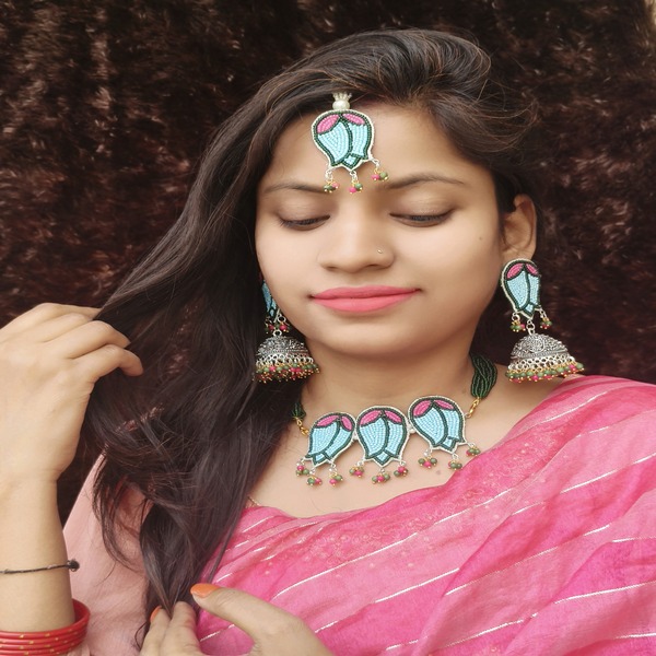 Green Lotus Choker Set