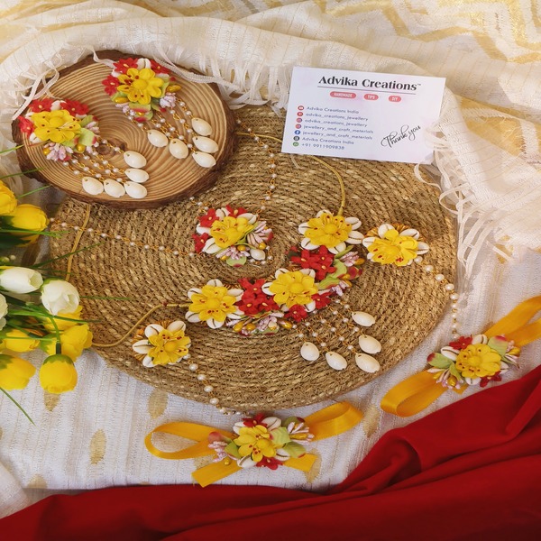 Haldi Jewellery Set cowri shell 