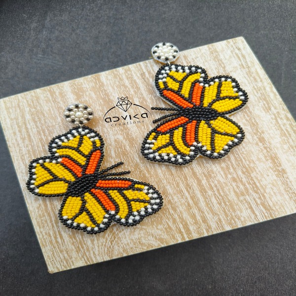 butterfly Beaded Earring for women and girls