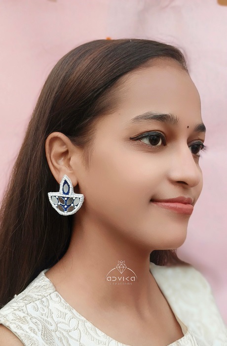 Beaded Diwali Earrings for women and girls