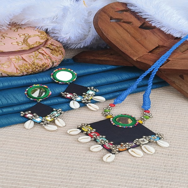 Dussehra festival traditional handmade mirror Jewelry for women and girls 