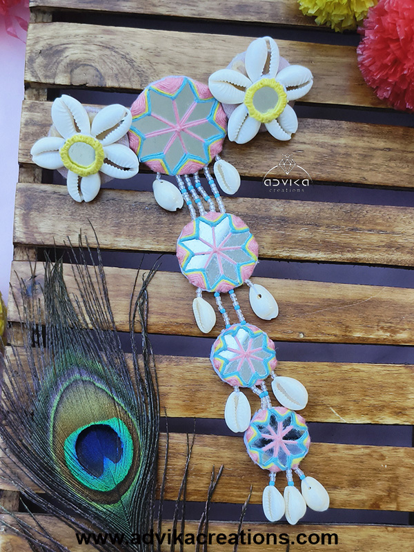 Traditional Mirror Shell Hair Pin