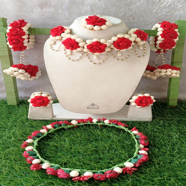 Roli Se Doli Tak Mogra Flower Jewellery Set