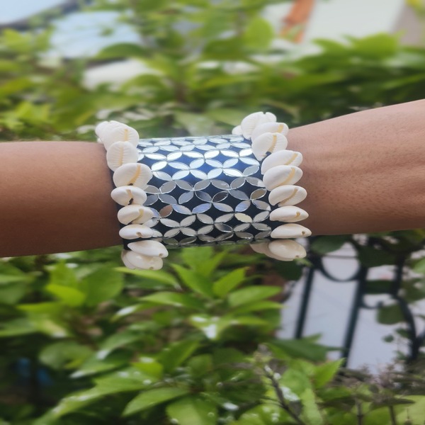 Mirror Work Navratri Handcuff for Festive Fashion