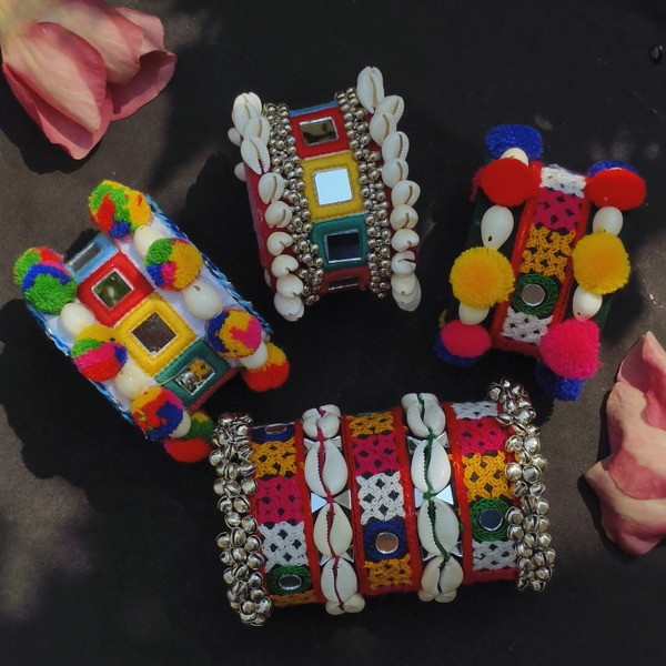 Traditional Embroidered Navratri Handcuff combo