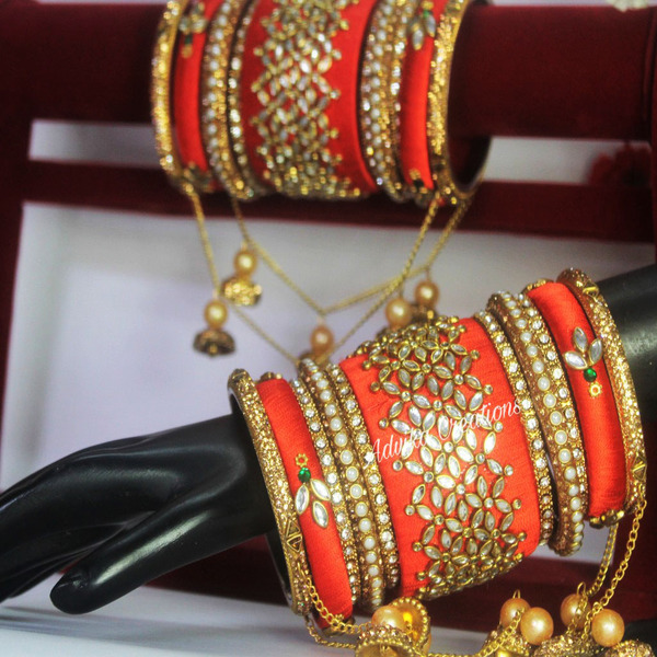 BRIDAL CHURA Bangles with Joint latkans