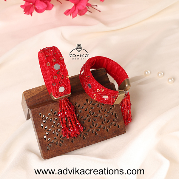 Red Velvet Adjustable bangle