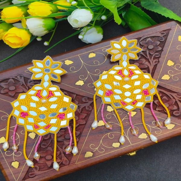 Sparkel Mirror Beaded Earring for women and girls