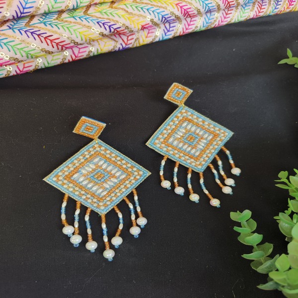 Beaded Multi Color Earring