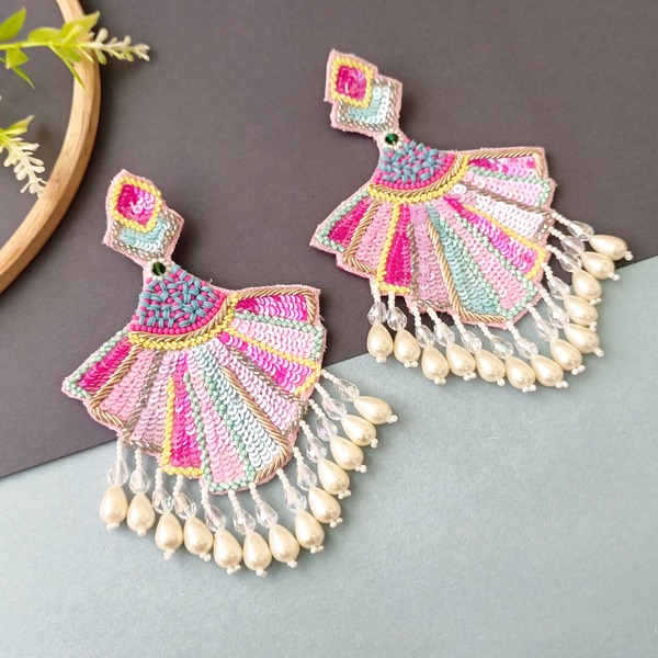 Designer beaded royal Earring