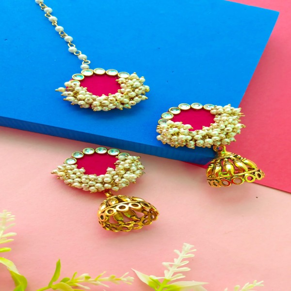 Hand Made Kundan Earring Mangtika