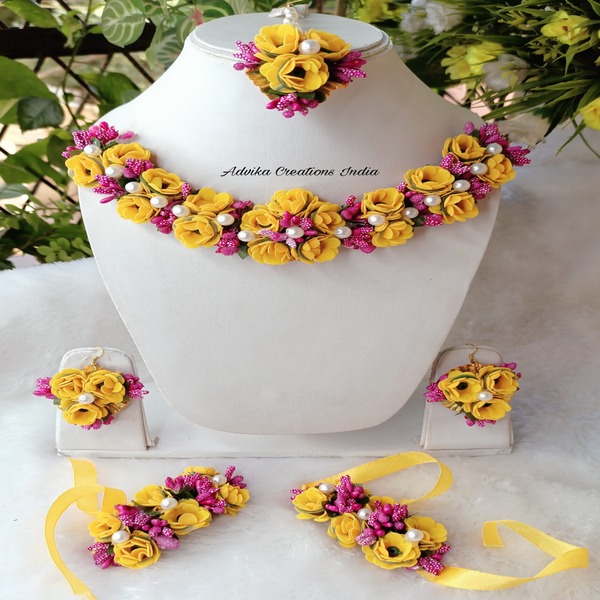 Set Floral Jewellery