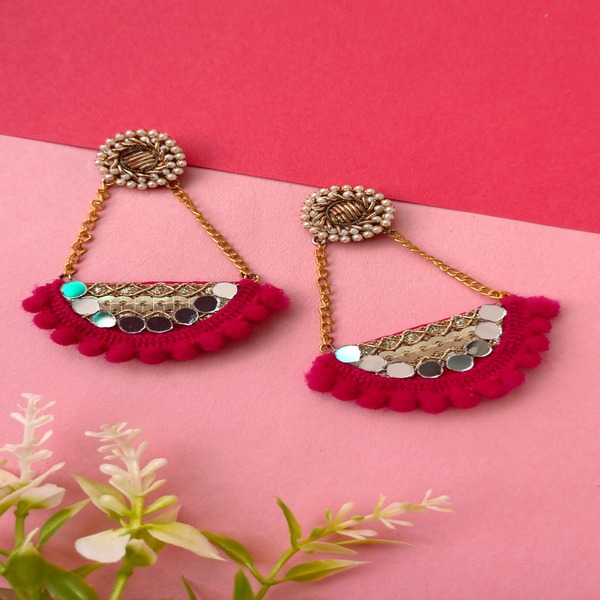 Jhula Fabric Earring