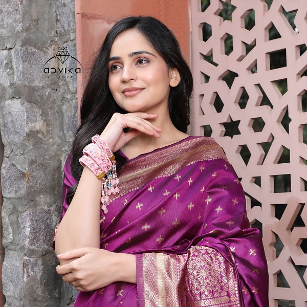 Baby Pink Fabric Bracelet for women and girls