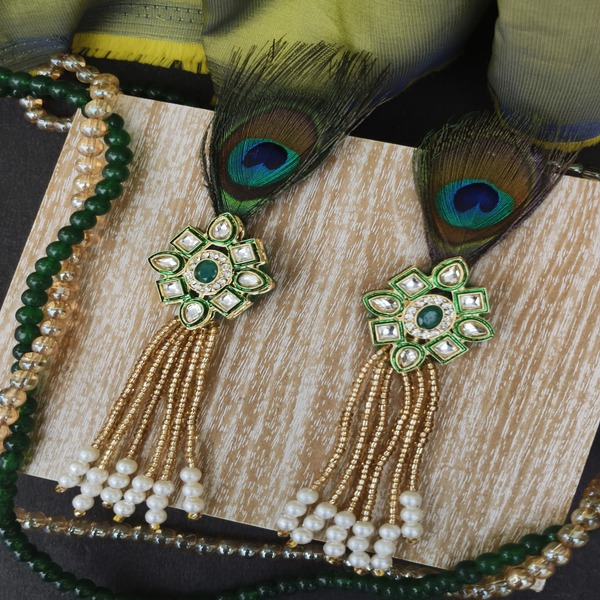 Brooches with Morpankh, Kundan Work