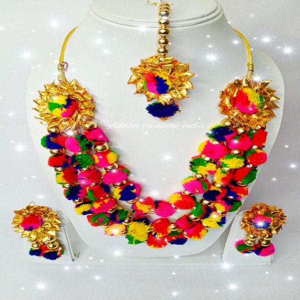 Genda phool gota flower set