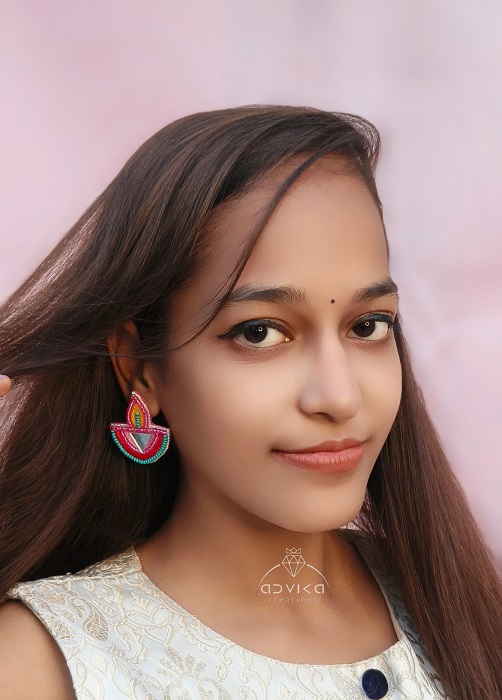 Radiant Beaded Diwali Earrings for women and girls