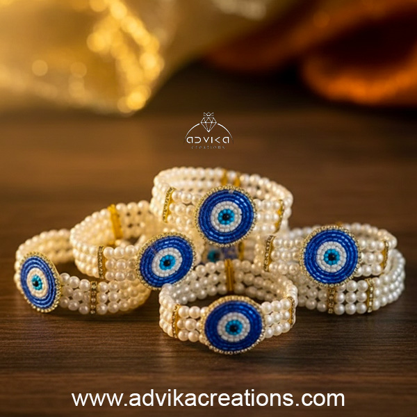 Blue evil eye bracelet set of 30 pieces