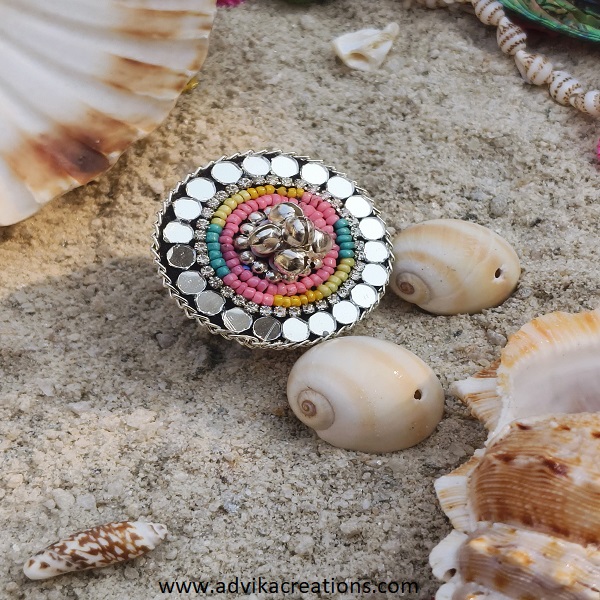 Mandala Magic Oxidized Ring