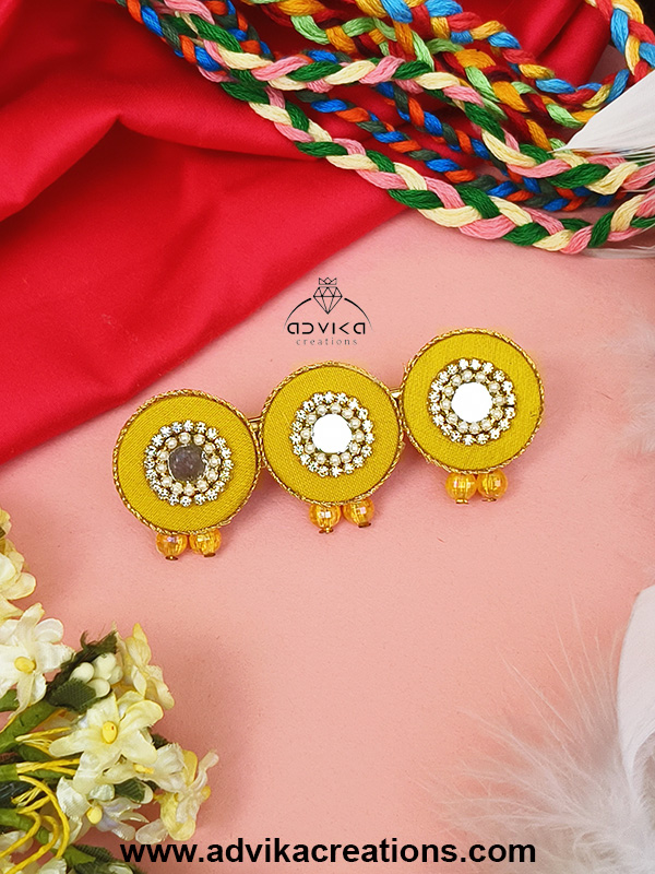 Mirror & Bead Traditional Hair Pin