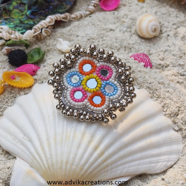 Boho Bloom Oxidized Ring