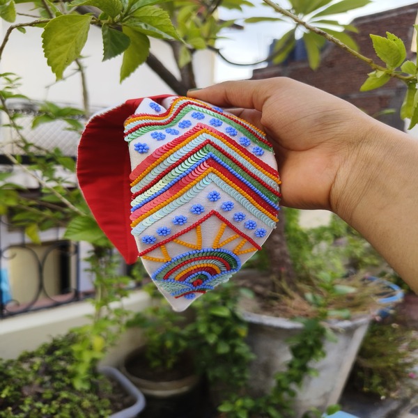 Spectrum Elegance Multi-Color Beaded Hairband