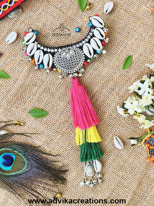 Half-Moon Hair Clip with Silver Charm