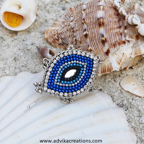 Evil Eye Oxidized Ring