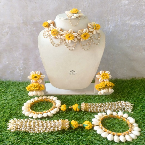 Wedding Flower Jewellery Set