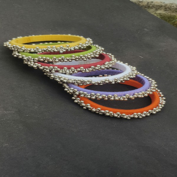 Multicolour Ghoongroo Bangle Set