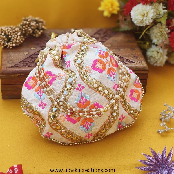 Threaded Elegance stylish potli