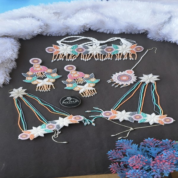 Ultimate Beaded Haldi Mehndi Jewellery set