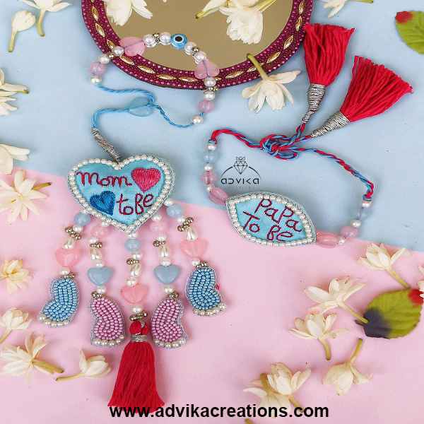 Mom-to-Be & Dad-to-Be Rakhi Set 04