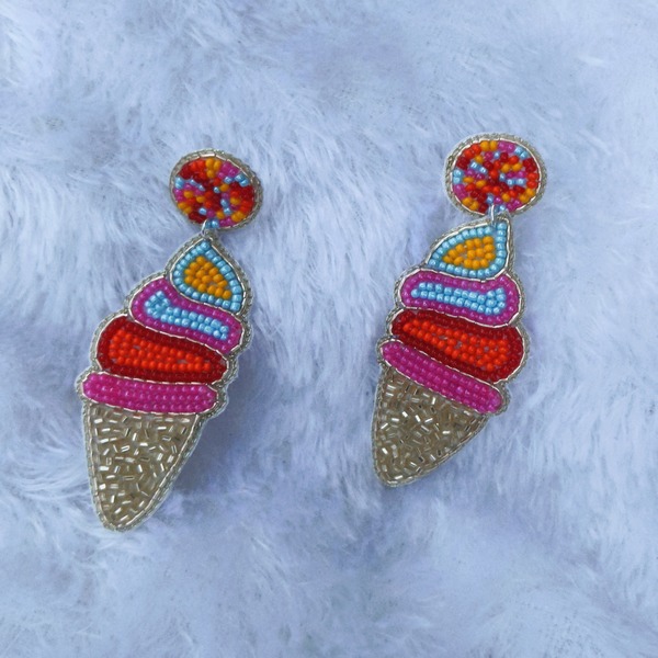 Icecreem Beaded Earring for women and girls