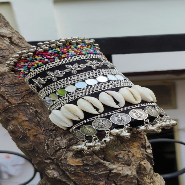  Handmade Navratri Handcuff with Traditional Embroidery