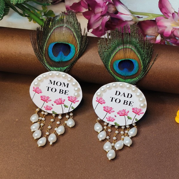 Mom & Dad-to-Be Baby Shower Designer Brooch Set