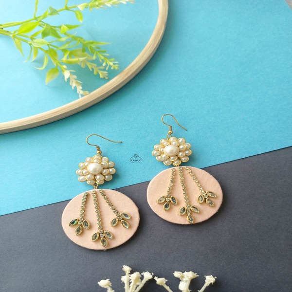 Classic Hand made Fabric Earring